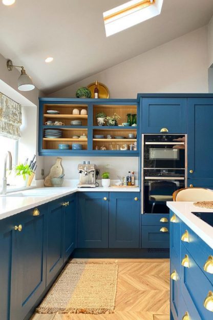 hague blue kitchen cabinets